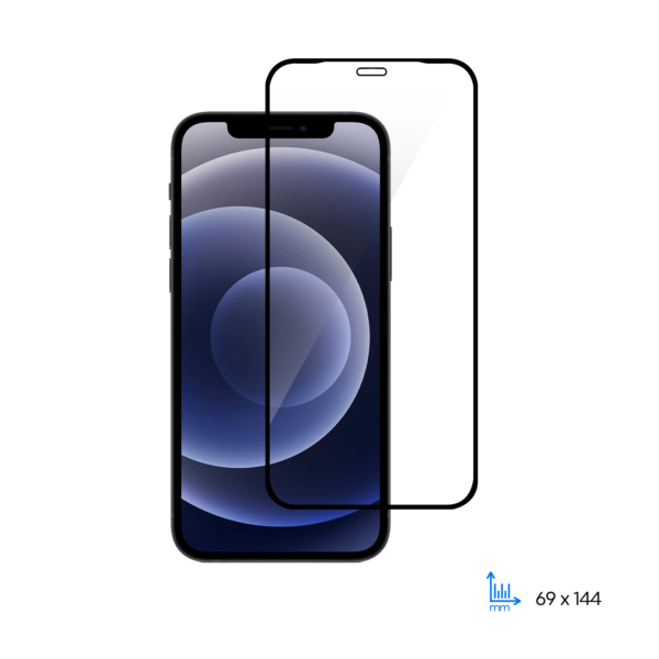 Protective Glass 2E for Apple iPhone 12/12Pro, 2.5D FCFG, black border