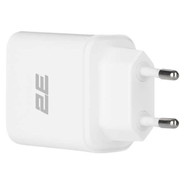 2Е Wall Charger USB-C PD3.0 3A, Max 20W, White