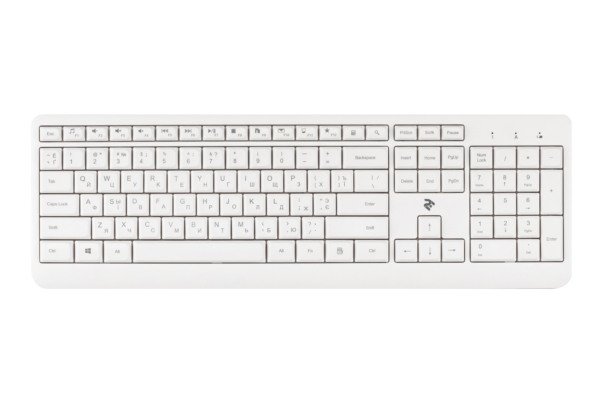 Keyboard 2E KS220 WL White