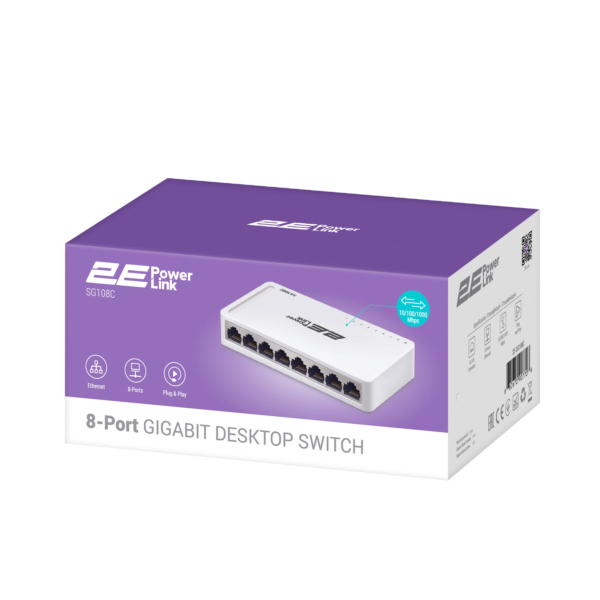 Switch 2E PowerLink SF108C 8xFE, unguided