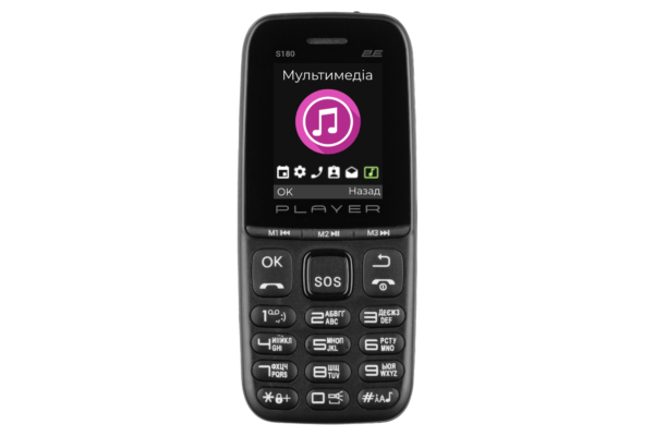 Мобільний телефон S180 2021 Dual SIM без ЗП Black