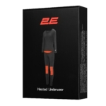 2E Men’s Heated Thermal Underwear eFiber for Men Black, size XXL