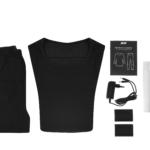 2E Women’s Heated Thermal Underwear eFiber for Women Black, size XL