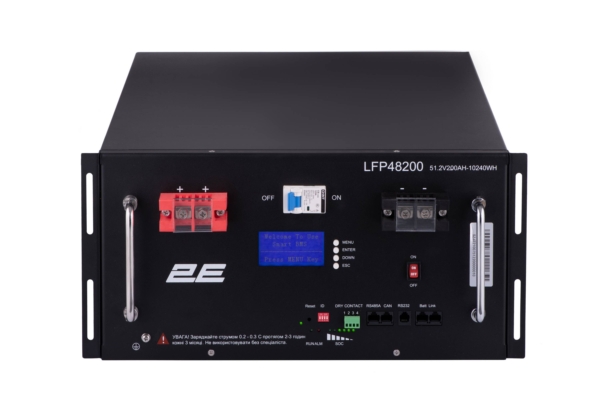 Акумуляторна батарея 2E LFP48200 48V/200Ah 19″ LCD 16S