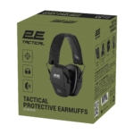 2E Tactical protective earmuffs Defense Black NRR: 25 dB, passive