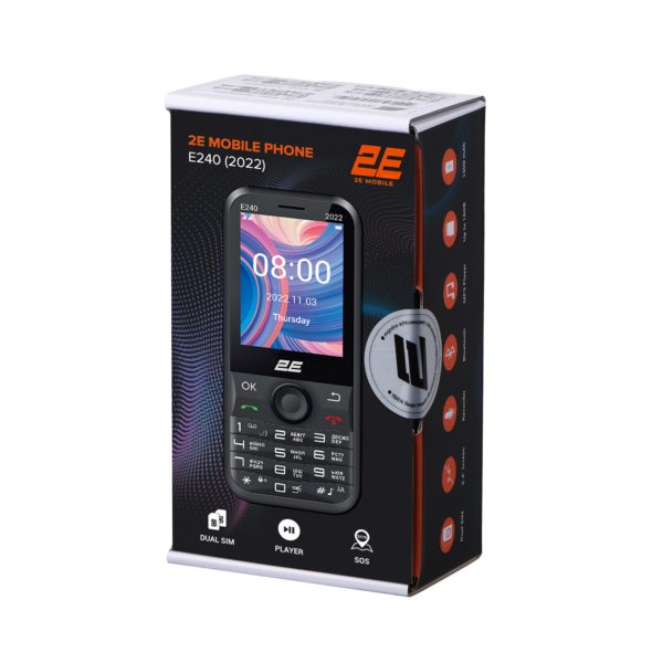 Мобильный телефон 2E E240 2022 Dual SIM Black