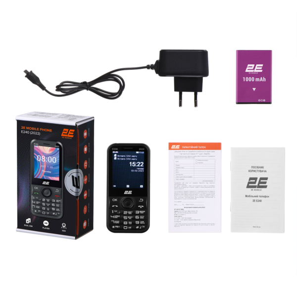 Мобильный телефон 2E E240 2022 Dual SIM Black
