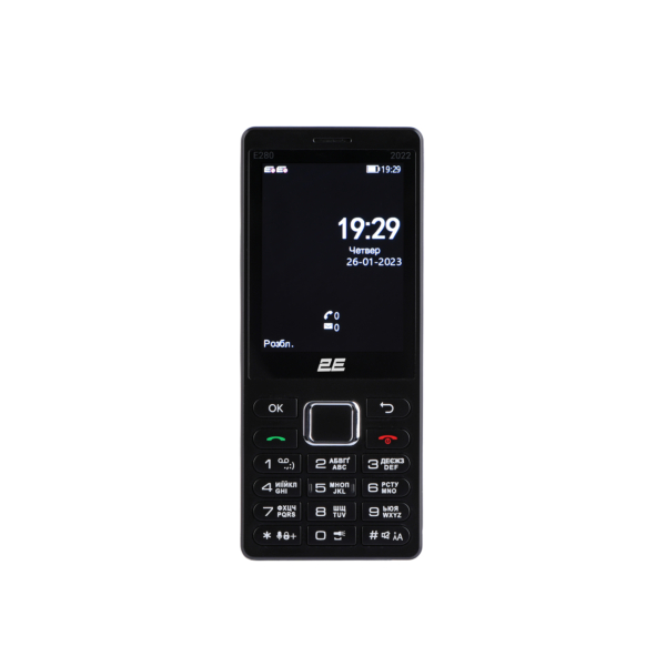 Mobile Phone 2E E280 2022 Dual SIM Black