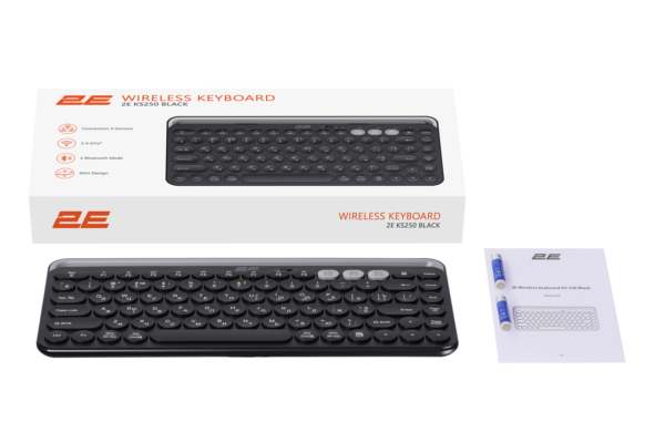 Клавіатура 2E KS250 WL BT Black