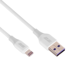Кабель 2E USB-A — Lightning, Glow 1m, white