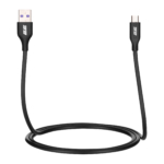 Кабель 2E USB-A – microUSB, Glow, 1m, black
