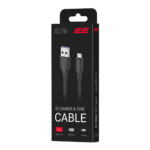 2E Cable USB-A – microUSB Glow, 1m, black