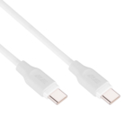 Кабель 2E USB-C — USB-C, Glow, 60W, 1m, white