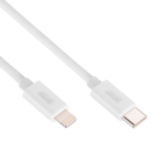 Кабель 2E USB-C – Lightning, Glow, 1m, white