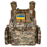 Military plate carrier with additional pouches Type 4, 2E, Assault, CP Camo, 2E-MILPLACARTYPE4-YA-CC