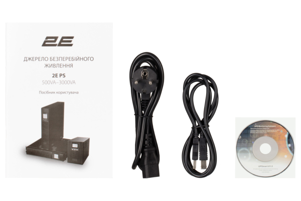 2E PS3000RT, 3000VA/2400W, RT3U, LCD, USB, 6xC13