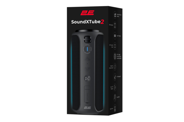 Акустична система 2E SoundXTube2 TWS, MP3, Wireless, Waterproof Black