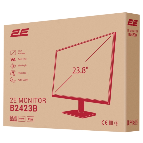 Monitor 2E D2423B Black