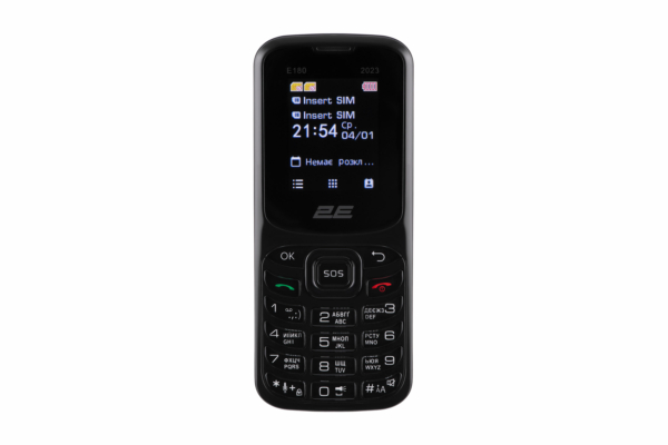 Мобильный телефон 2E E180 2023 Dual SIM Black