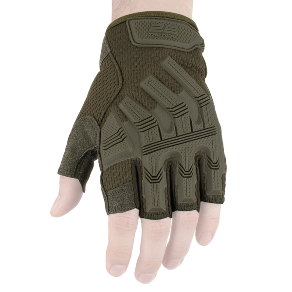 2E Tactical Gloves, fingerless, M, OD Green 2E-TACTGLOSUM-M-OG