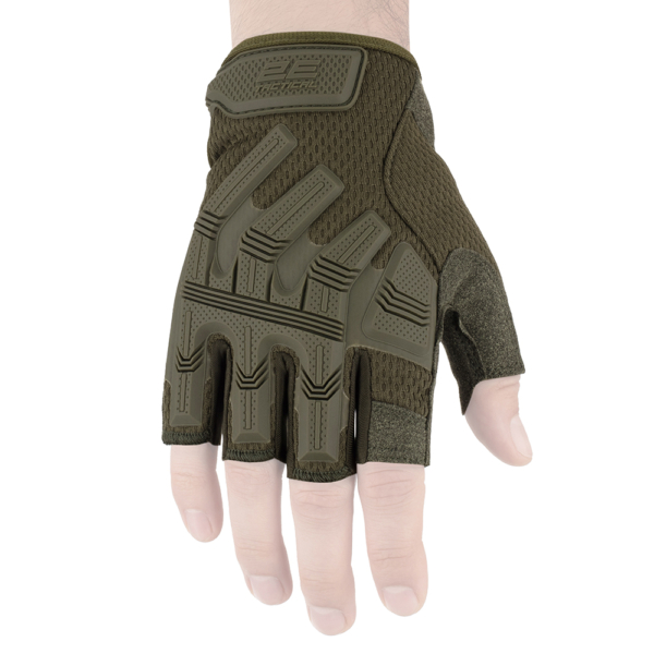 2E Tactical Gloves, fingerless, XL, OD Green 2E-TACTGLOSUM-XL-OG