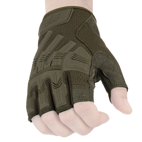 2E Tactical Gloves, fingerless, XL, OD Green 2E-TACTGLOSUM-XL-OG