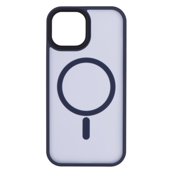 Чехол 2Е Basic для iPhone 15, Soft Touch MagSafe Cover, Dark Blue