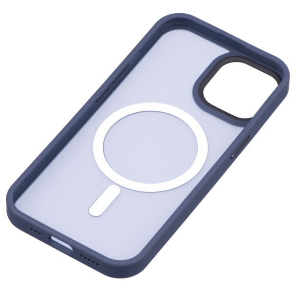 Чохол 2Е Basic для iPhone 15, Soft Touch MagSafe Cover, Dark Blue