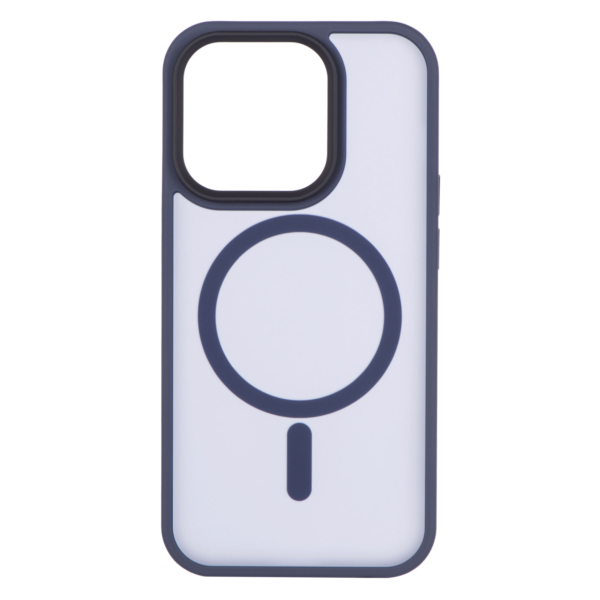Чехол 2Е Basic для iPhone 15 Pro, Soft Touch MagSafe Cover, Dark Blue