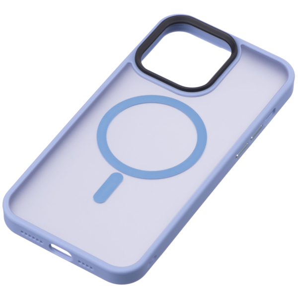 Чехол 2Е Basic для iPhone 15 Pro, Soft Touch MagSafe Cover, Light Blue