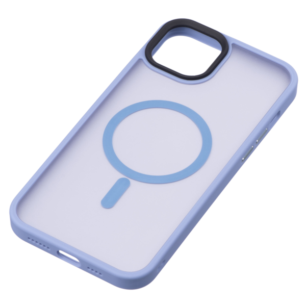 2Е Basic Сase for iPhone 15 Plus, Soft Touch MagSafe Cover, Light Blue
