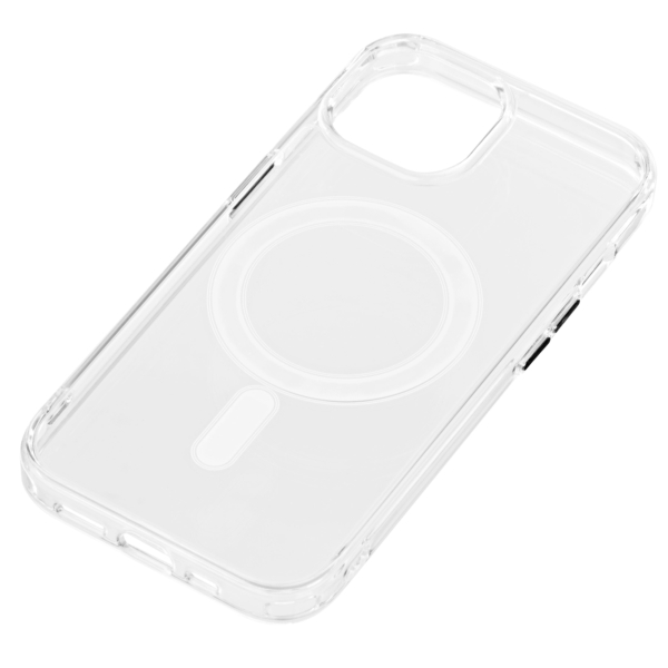 2Е Basic Case for iPhone 15 Plus, Transparent MagSafe Cover, Clear