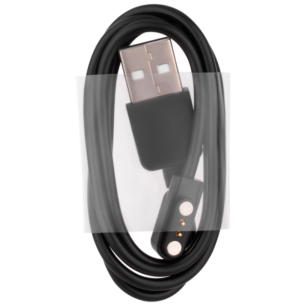 2E USB Charging Cable for the Wave Plus Smart Watch, magnetic, black