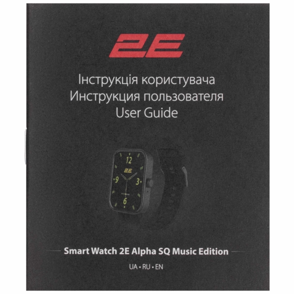 Смарт-часы 2E Alpha SQ Music Edition 46 mm Black-Green