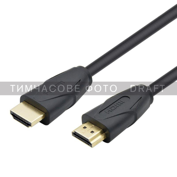 Кабель HDMI (M/M) 2Е 2м, 2.0, Slim High Speed Aluminum, чорний
