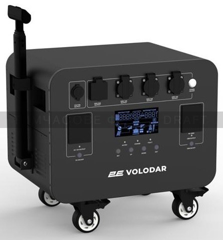 Портативная электростанция 2Е Volodar, 5000 Вт, 5120 Вт/час, WiFi/BT, расширение емкости, быстрая зарядка