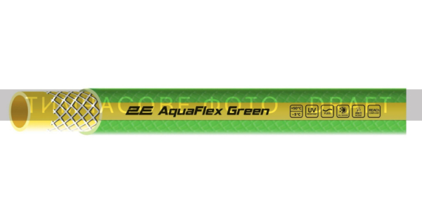 Шланг садовий 2Е AquaFlex Green 3/4″ 50м 3 шари 10бар -5+50°C