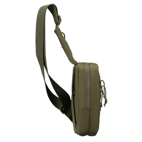 2E Tactical sling-bag, holster with quick opening, 6 compart, OD Green