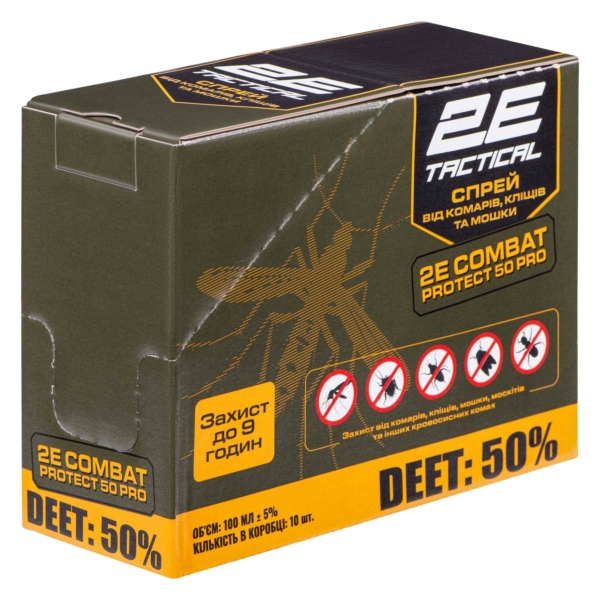 2E Combat Protect 50 Pro Spray against mosquitoes, ticks and midges, 100 ml