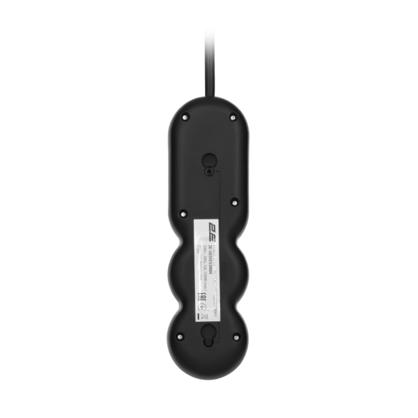 2E Power Strip Plus 3хType F, 3х1mm2, 10A, 3m, black