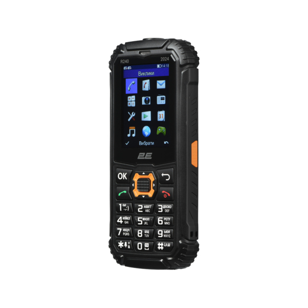 Мобильный телефон 2E R240 2024 2.4″ 2SIM, 1800мА•ч, черный