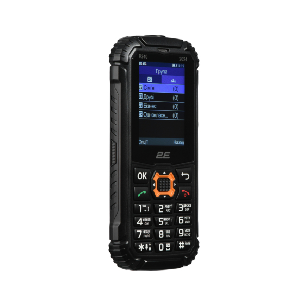 Мобильный телефон 2E R240 2024 2.4″ 2SIM, 1800мА•ч, черный