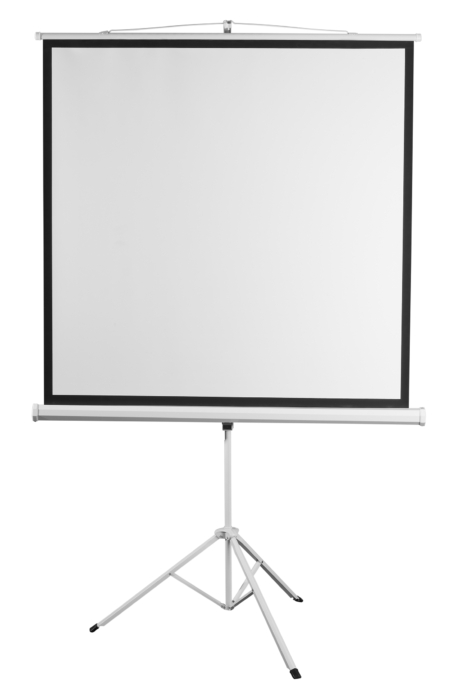 2E Tripod screen, 1:1, 135″, 2.4×2.4 m, MW