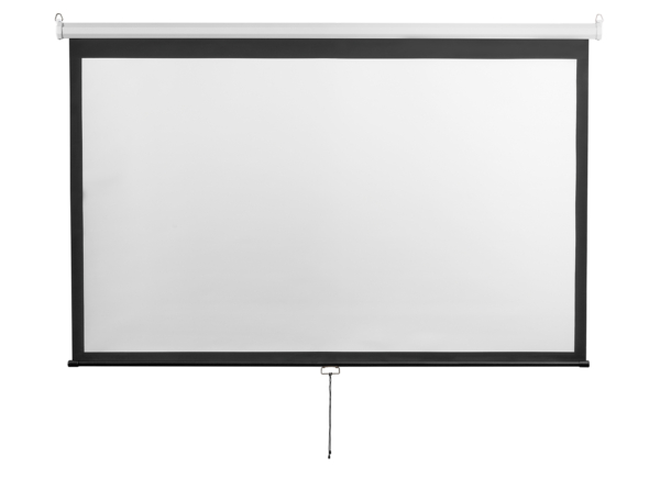 2E Wall mounted screen 16:9, 108″, 2.4×1.33 m, MW