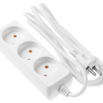 2E Network extension cord 3XCEE7/17, 2G*1.0mm, 1.8m, white