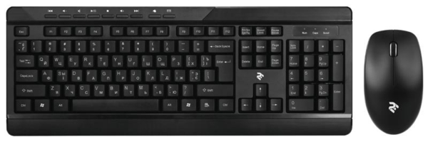 2E Combo keyboard and mouse MK410 WL, EN/UK/RU, black