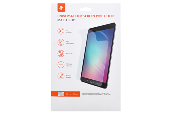 2E universal screen protective film 9-11″ (260mm*175mm), matte