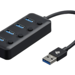 2E USB-A to 4*USB3.0, Hub with switch, 0.25 м