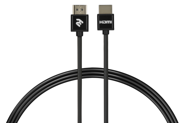 2E Кабель HDMI (M/M), 2м, 2.0, Slim High Speed Aluminum, черный