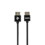 2E Кабель HDMI (M/M), 2м, 2.0, Slim High Speed Aluminum, черный